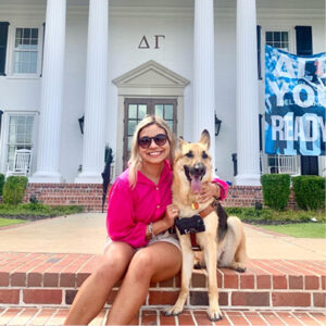 Lexie and her guide dog