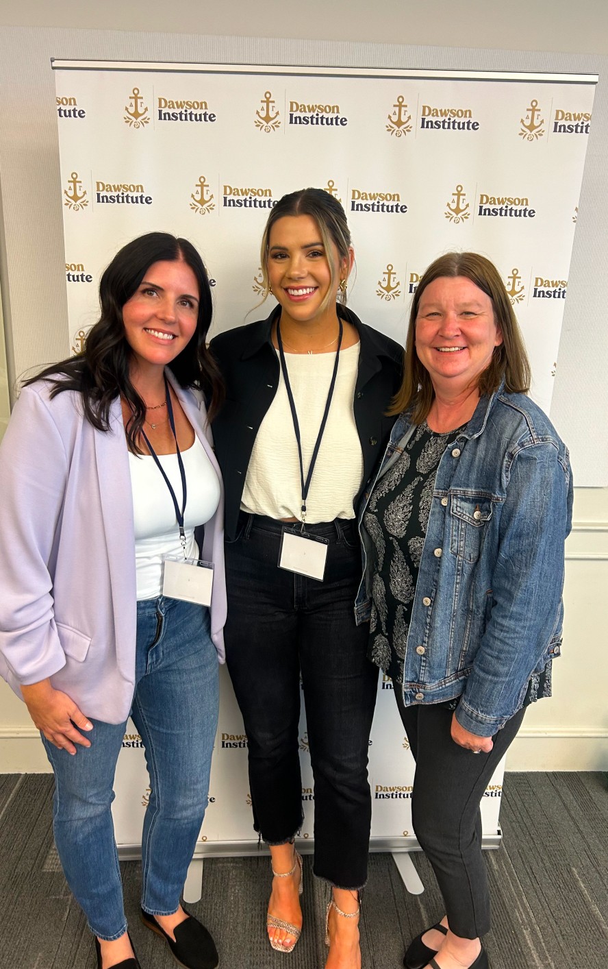 Three DG members from Dawson Institute