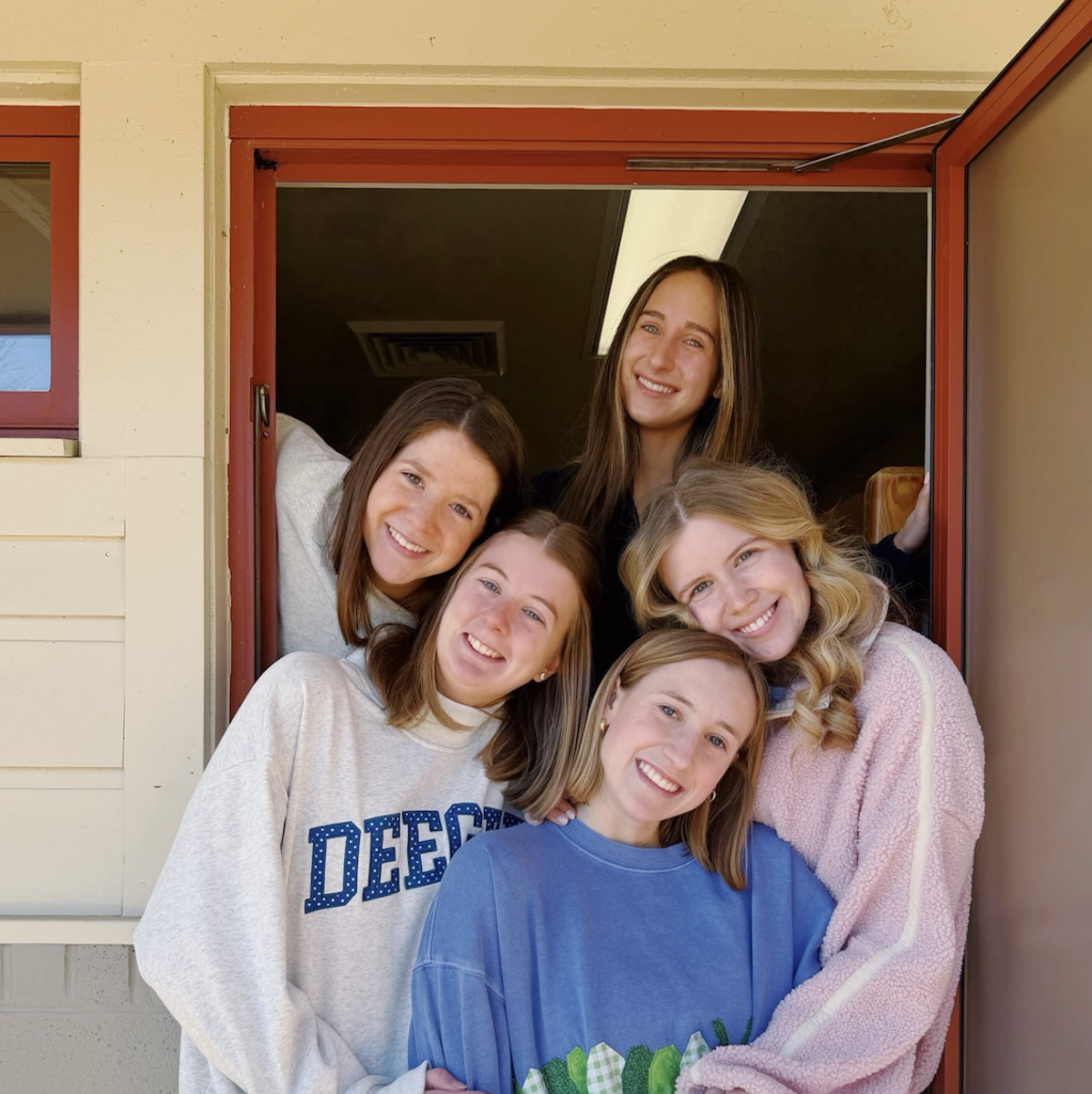 Sisters posing for a photo